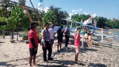 Patroli Rutin Polsek Batulayar Jaga Kondusifitas Wisata Senggigi