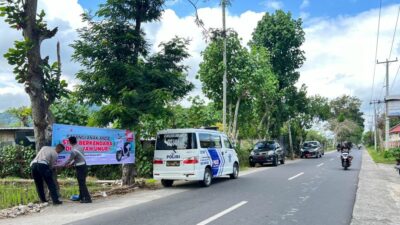 Polres Lombok Barat Gencarkan Imbauan di Gerung: Helm Wajib, Anak Jangan Berkendara!