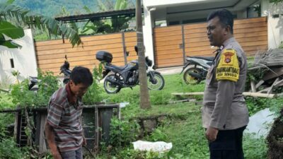 Dukung Ketahanan Pangan, Bhabinkamtibmas Ajak Warga Krandangan Bertani dan Beternak