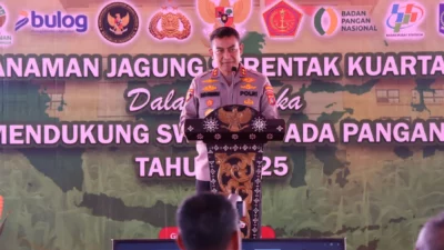 Ketahanan Pangan Dimulai dari NTB, Polri Kawal Penanaman Jagung Serentak