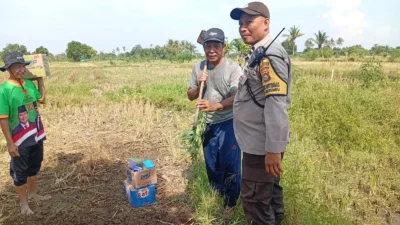 Sinergi Polri dan Petani Wujudkan Ketahanan Pangan di Karang Bongkot