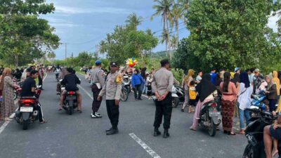 Lalu Lintas Sekotong Kondusif Saat Prosesi Adat Nyongkolan